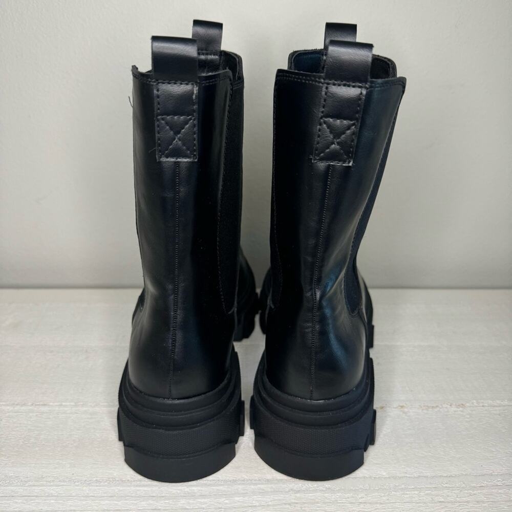 DREAM PAIRS Block Chelsea Platform Ankle Booties Black Womens Boots Size 9 - Picture 6 of 9